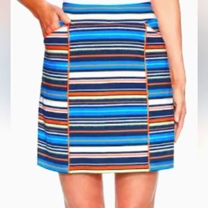 New Ruby Rd. Skort UPF 50+ Skirt Shorts Golf Tennis Sports Swim Picnic Striped